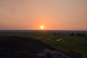 Sonnenuntergang am Nadab Lookout